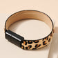 iPhone USB Cable Bracelet - Animal Print Calf