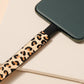 iPhone USB Cable Bracelet - Animal Print Calf