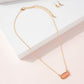 Gemstone Charm Short Necklace